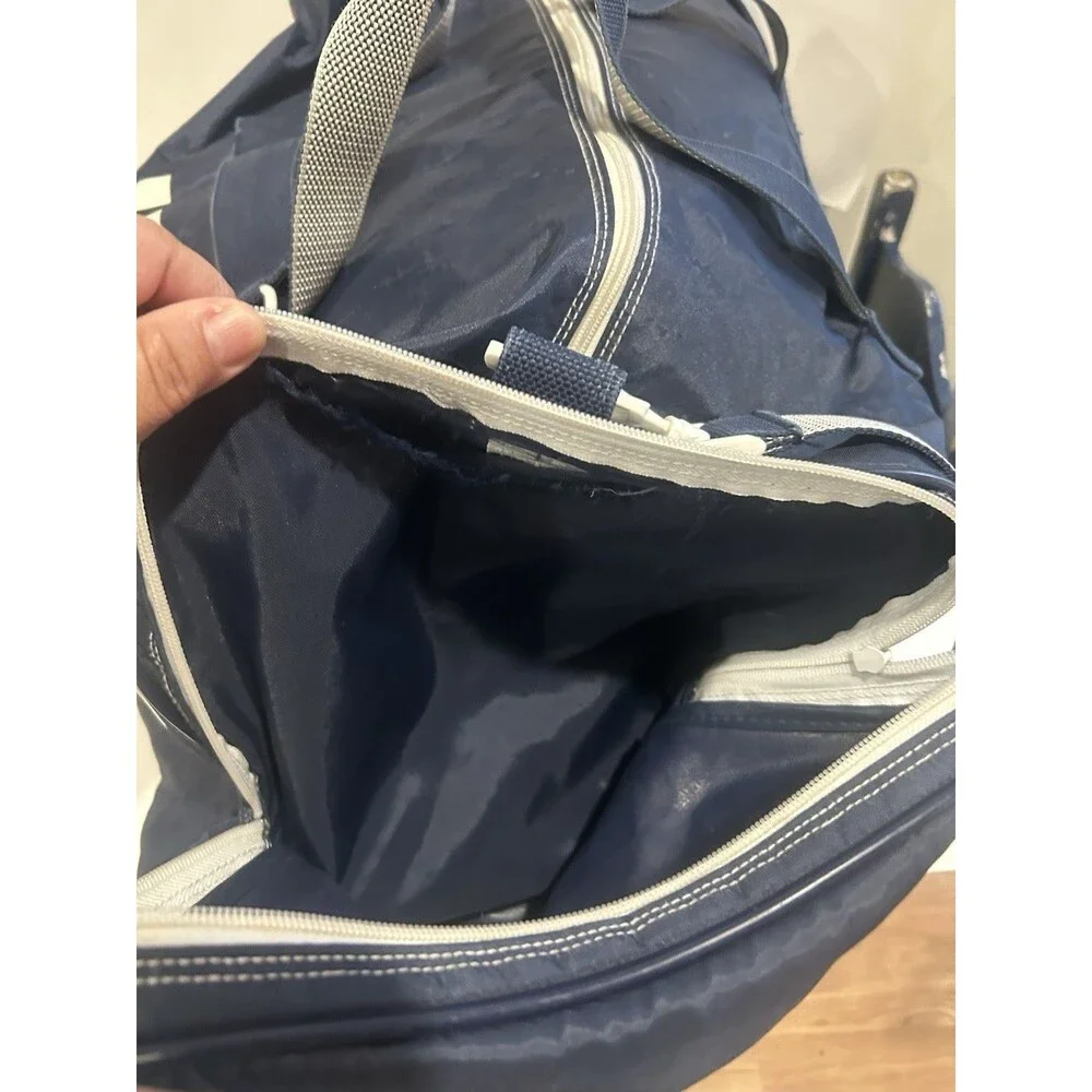 Vintage Adidas Duffel Bag Navy Blue Large Gym Travel Sports Carry On 22”